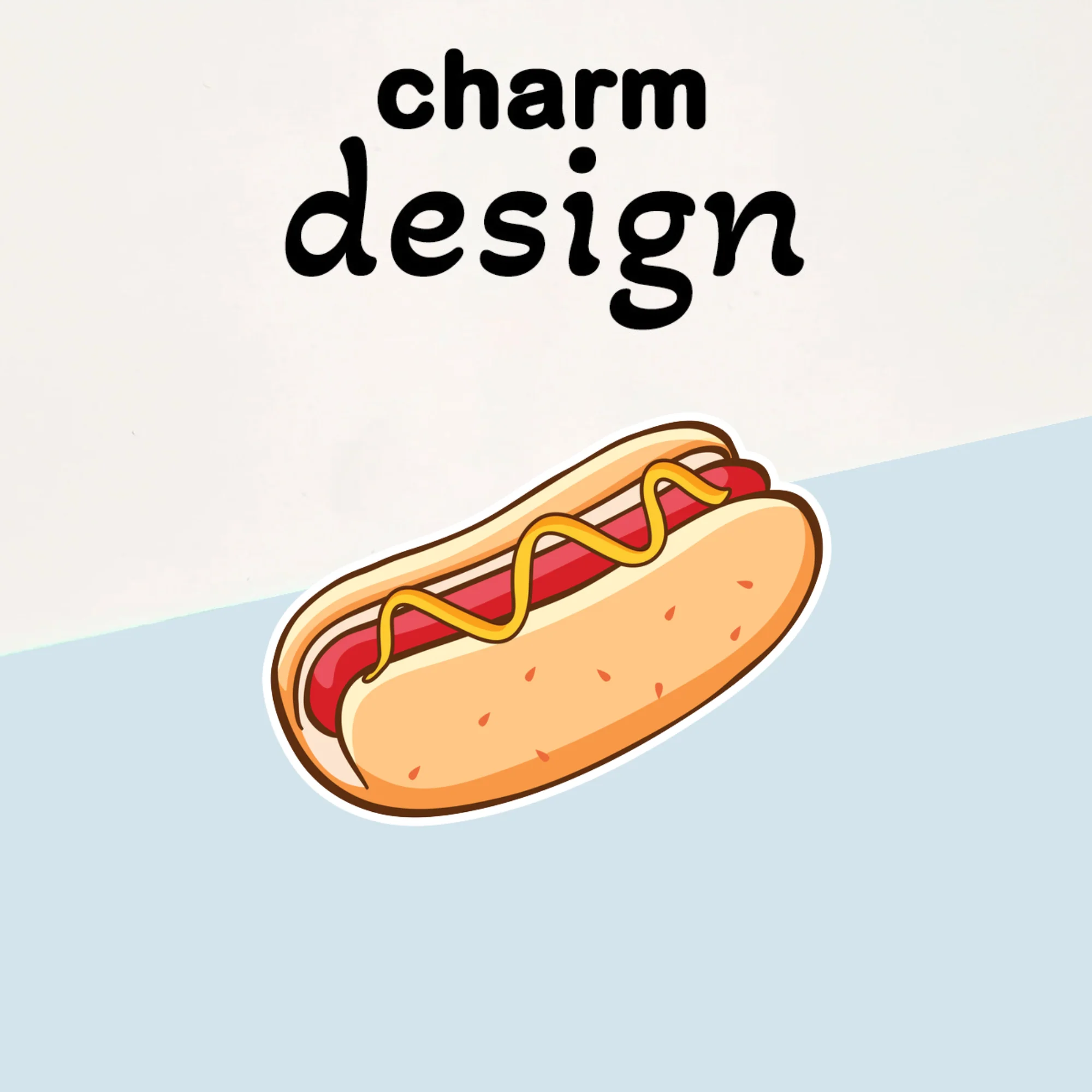 Hot Dog Charms