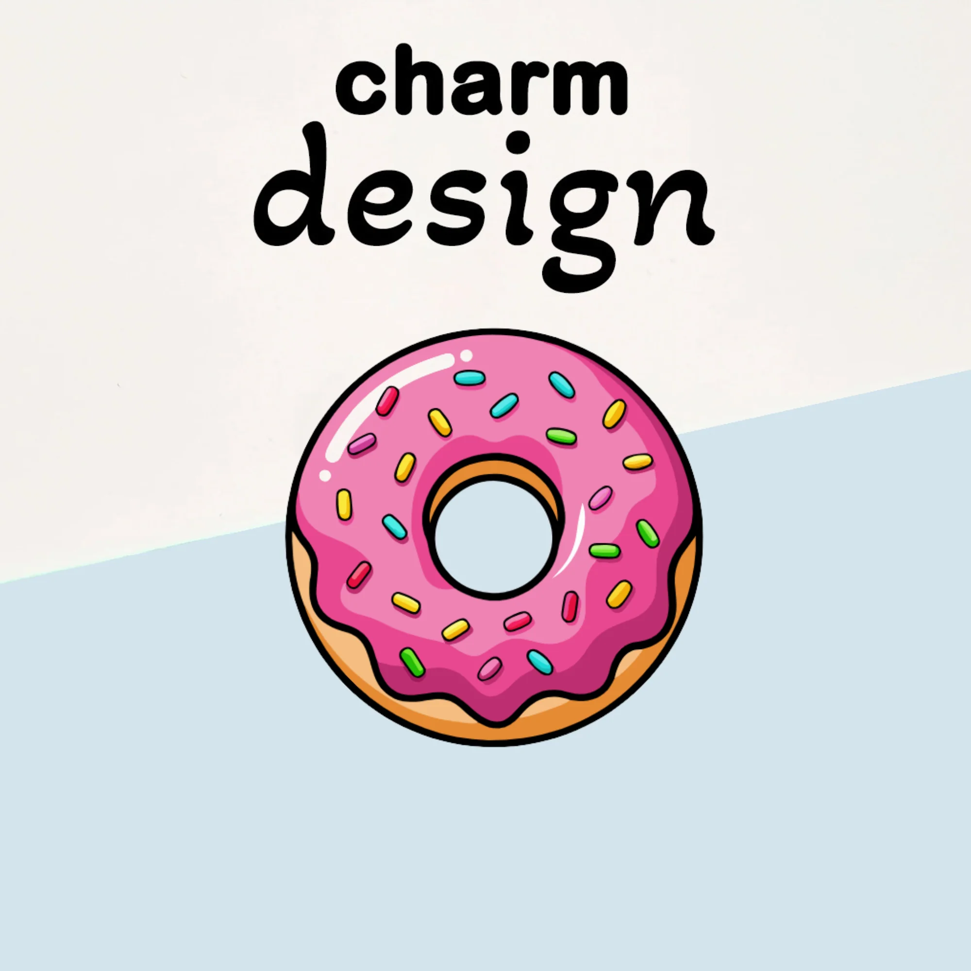 Pink Donut Charms