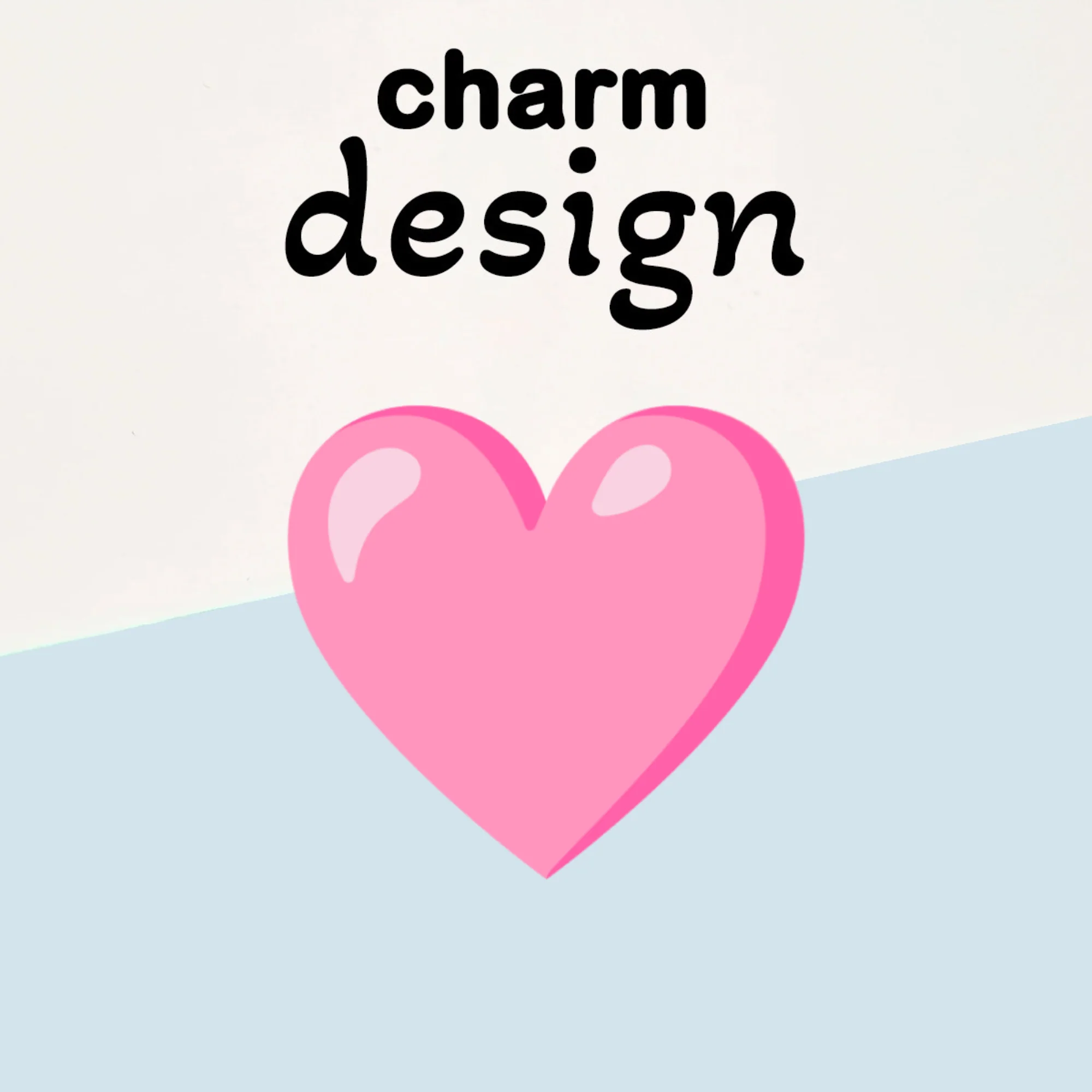 Pink Heart Charms