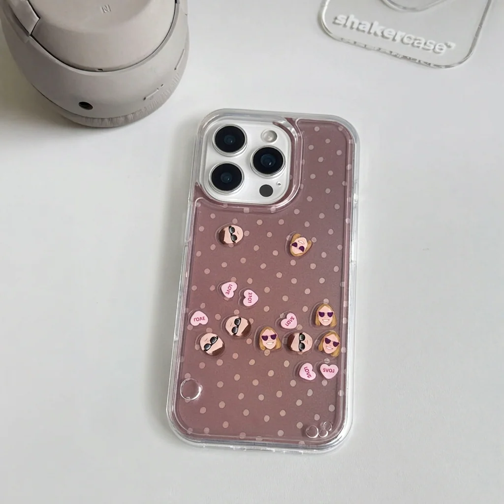 Shaker Case™ 💧 with Dotted Blush Case Design - Image 3
