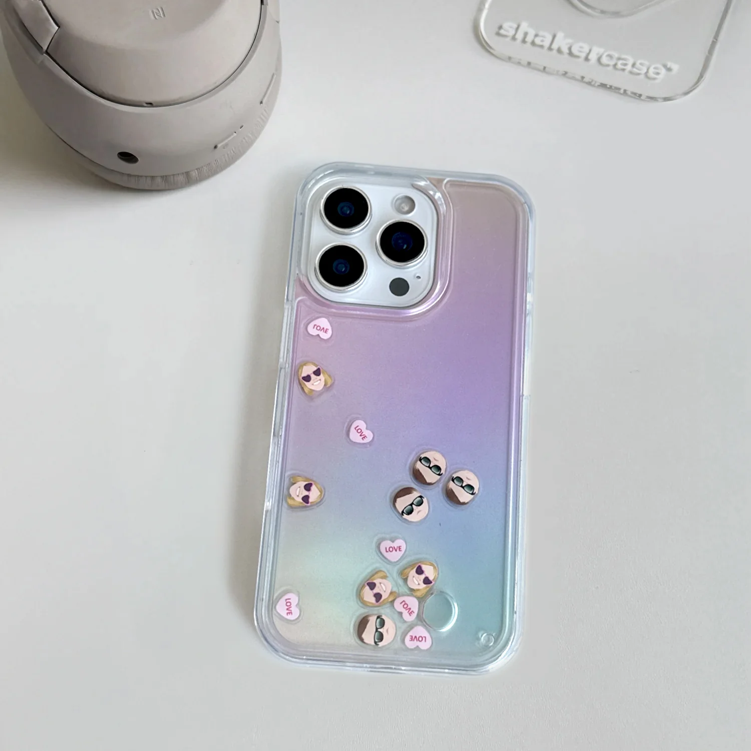Shaker Case⢠š§ with Faded Rainbows Case Design - Image 3