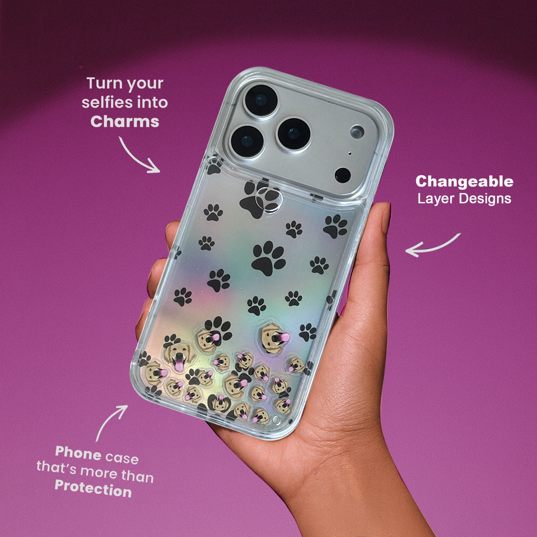 Shaker Case™ 💧 with Pawfect Tracks Case Design