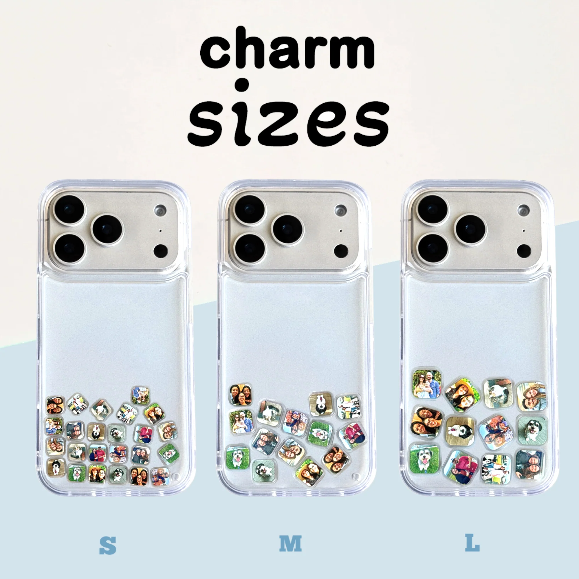 Shaker Case™ 💧 with Square Photo Charms - Image 6