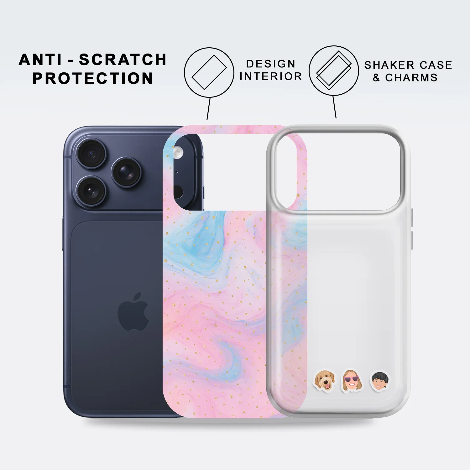 Shaker Case™ with Cotton Candy Galaxy Case Design - Image 2