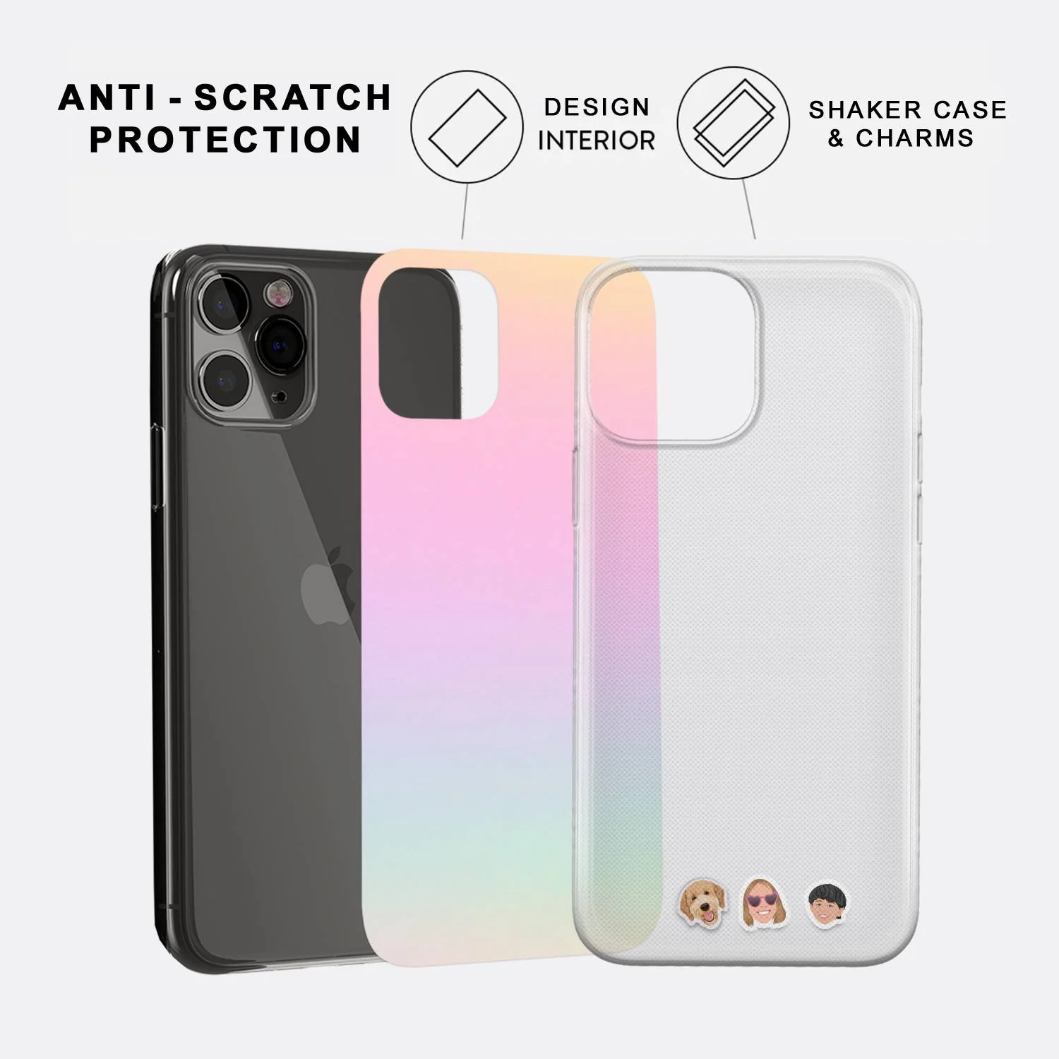 Shaker Case™ with Faded Rainbows Case Design - Image 8