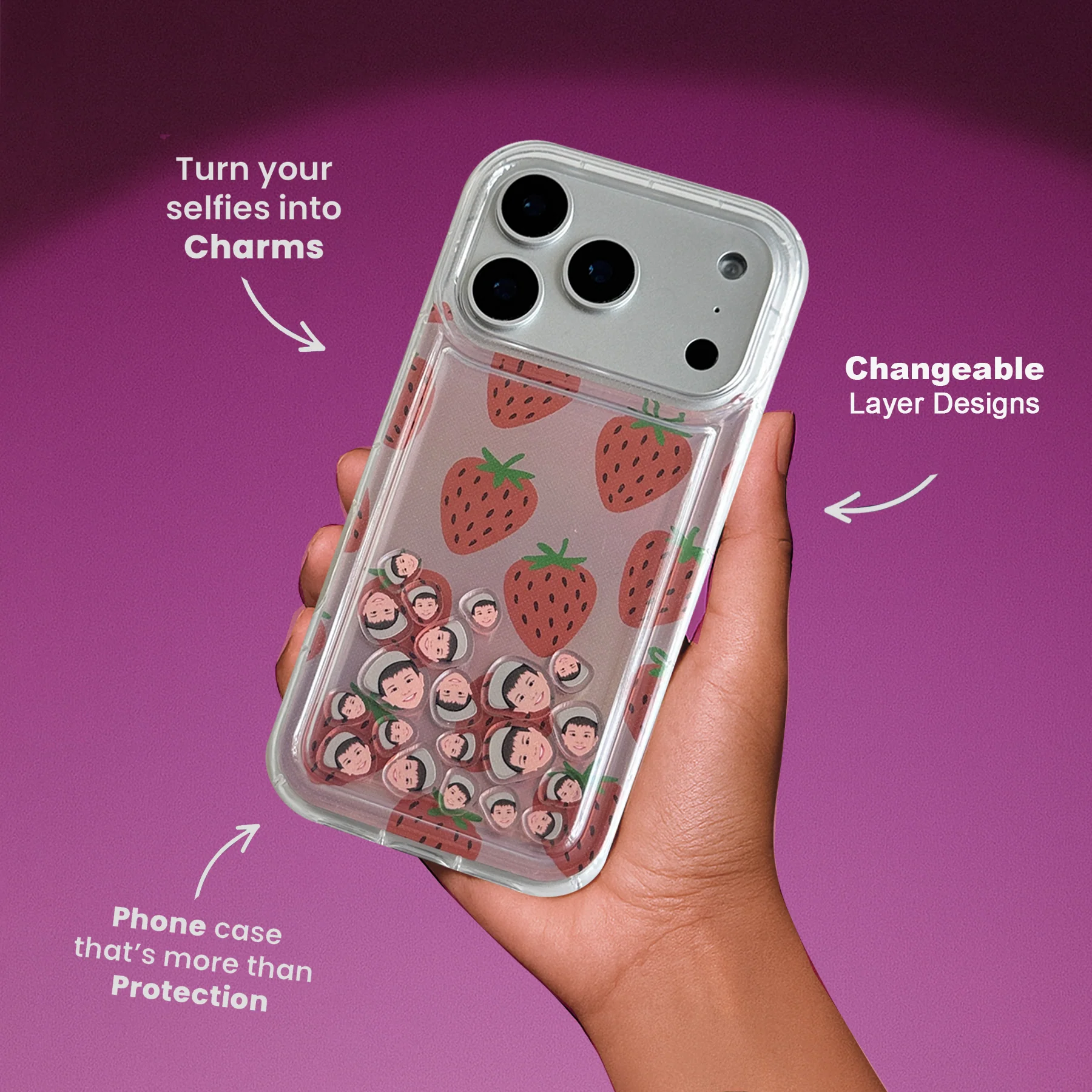 Shaker Case™ with Strawberry Dreams Case Design